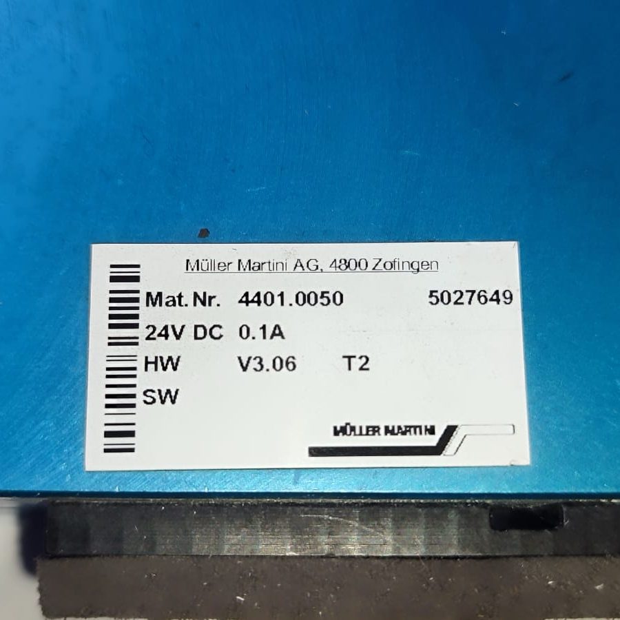 4401.0050 Scanner for Muller Martini printing machines used in industrial printing equipment.