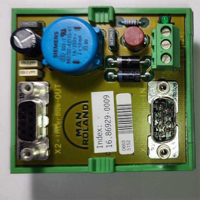 16.86929-0009 Electronic Card for Heidelberg Goss M600 printing machines used in industrial printing equipment.